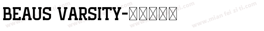 Beaus Varsity字体转换